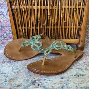 Mystique Leather Thong Sandals